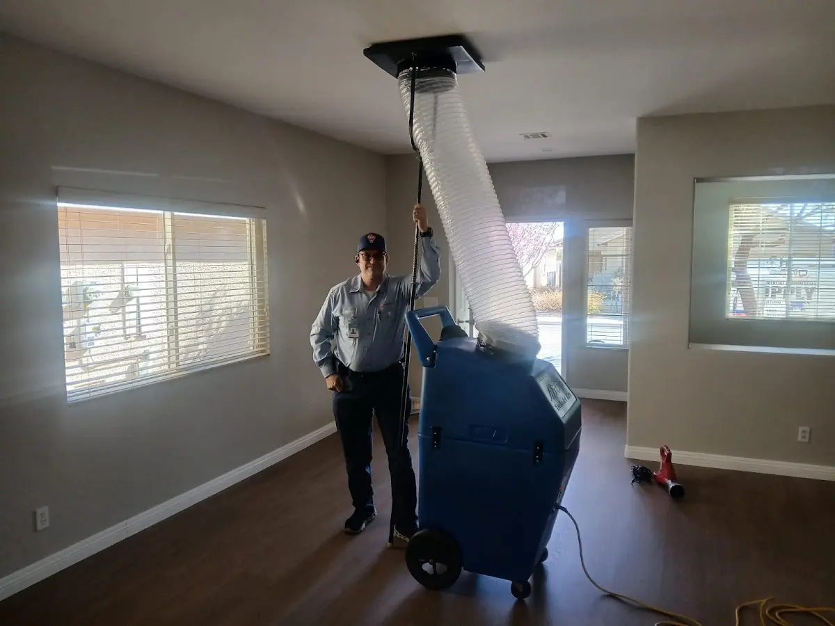 Professional Dryer Vent Cleaning work inside a Chino Valley home